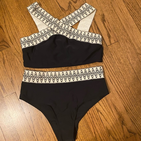 High waisted two pieces swimsuit - Picture 6 of 12